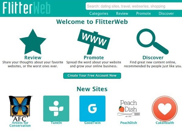FlitterWeb is Yelp for websites.