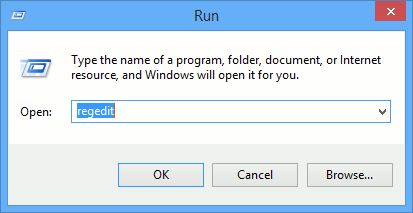 Open the Registry Editor.