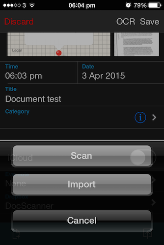 To make a multi page PDF simply scan a page.
