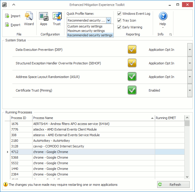 You can quickly configure the security level. You can quickly configure the security level.