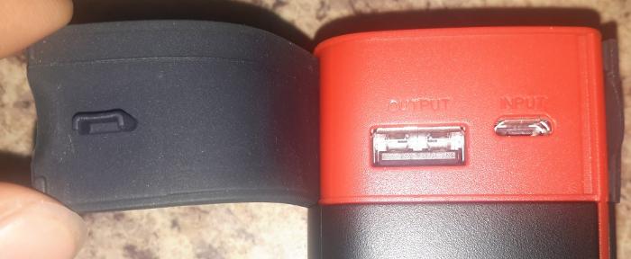 Hidden behind this flap are input and output ports.