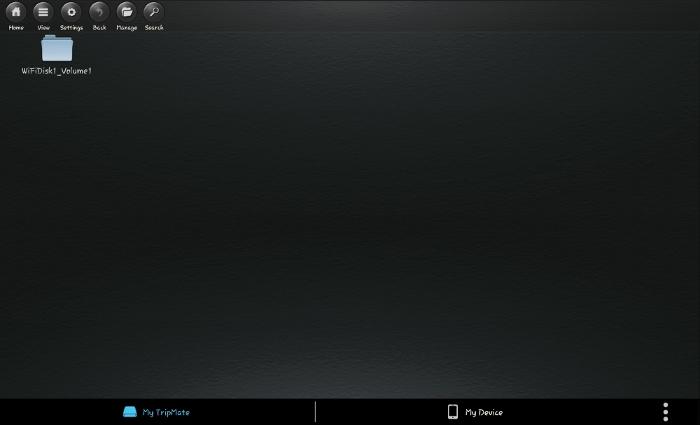 View the contents of a USB via the TripMate Plus mobile app.