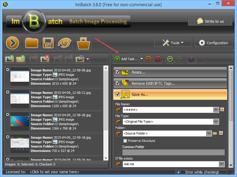 Add tasks to ImBatch.