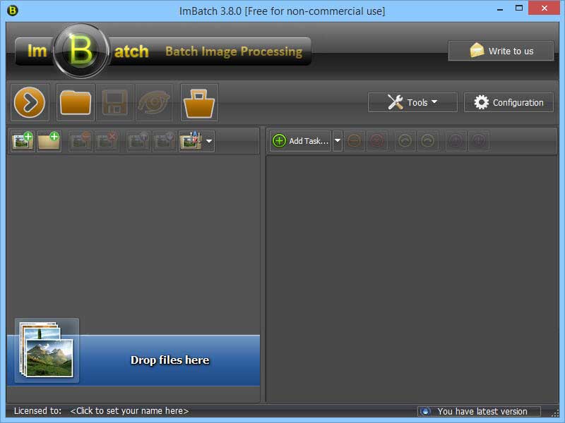 ImBatch main screen.