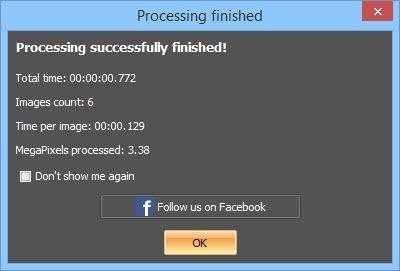 ImBatch - processing finished.