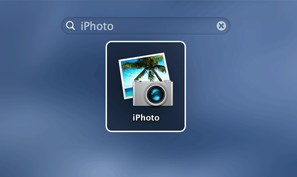 Launch iPhoto Launch iPhoto