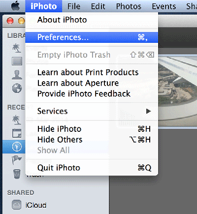 Go to Preferences Go to Preferences