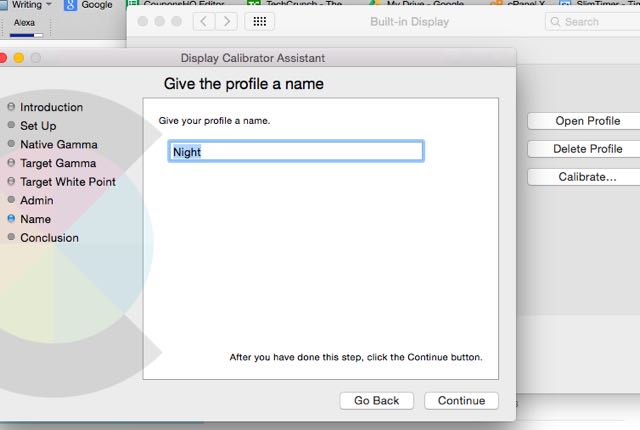 Create and save different display settings for night and day. Create and save different display settings for night and day.
