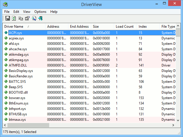 DriverView acts as an alternative for Device Manager.