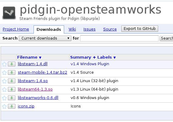 Steam Friends plugin for Pidgin.