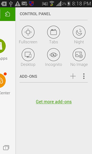 Tap on the 'Incognito' (eye-icon) button.