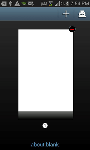 Tap the incognito icon.