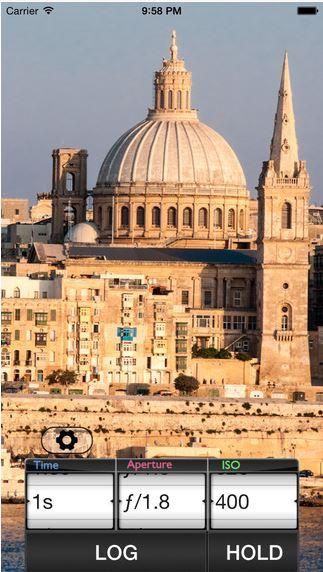 Pocket Light Meter iOS app. Pocket Light Meter iOS app.