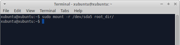 Create a mount point. Create a mount point.