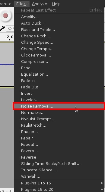 Go to Audacity's noise removal feature.