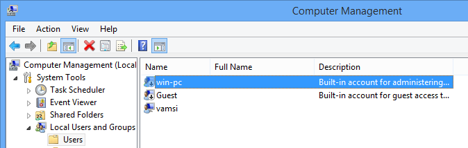 Once renamed, the Window will look something like this.
