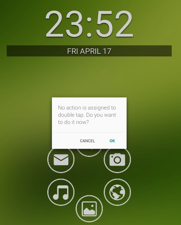 Smart Launcher double tap feature. Smart Launcher double tap feature.