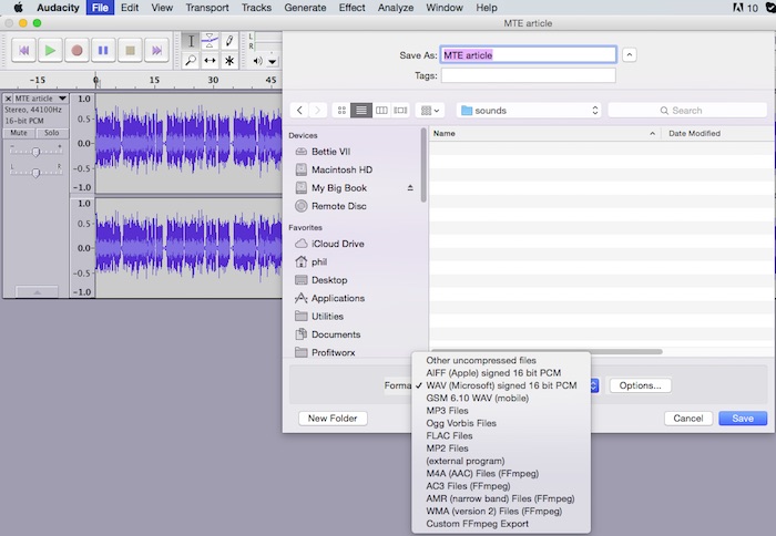 You can convert the file to MP3, WAV, etc.