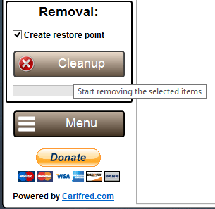 Start the cleanup process.