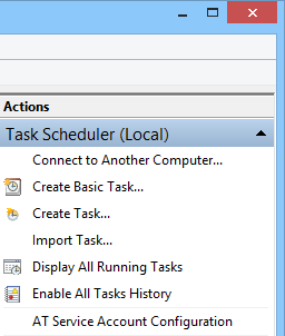 Click on the link 'Create Basic Task.'