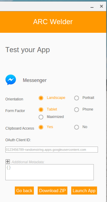 Configure Arc Welder and test your app.