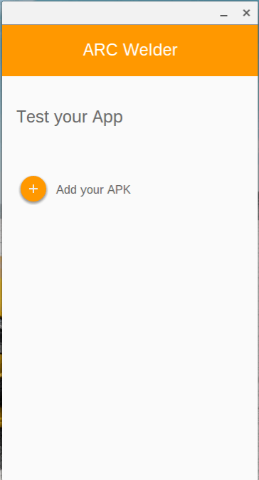 Add your APK to Arc Welder.