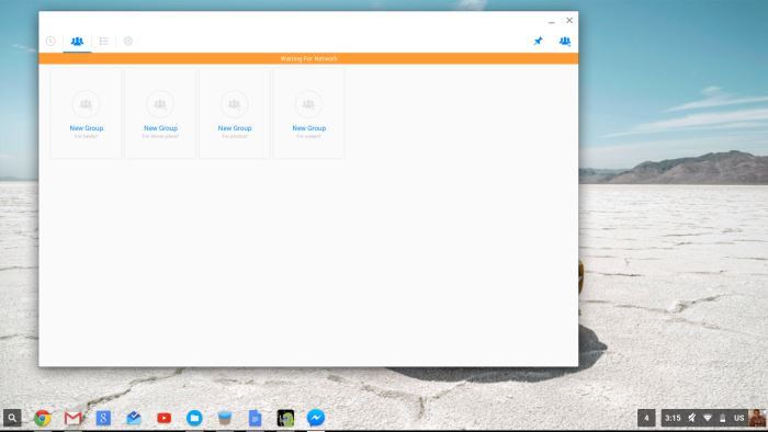 Configure the Android Messenger app on Chromebook.
