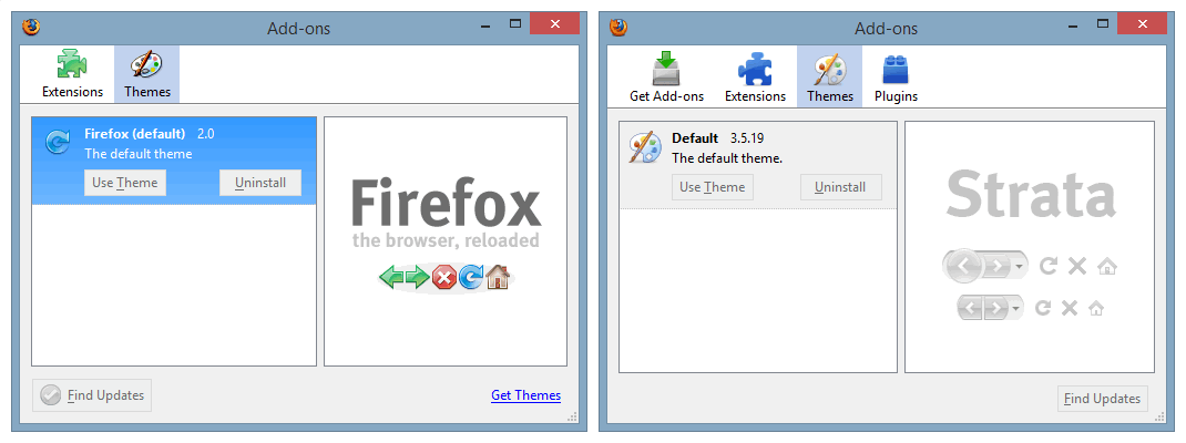 Firefox Legacy theme.