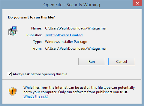 Accept any of the prompts you may receive. Accept any of the prompts you may receive.