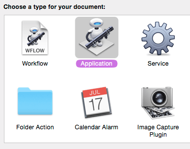 Create an Application workflow.
