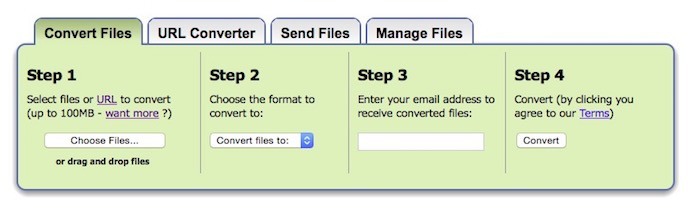 Zamzar- Free online file conversion.
