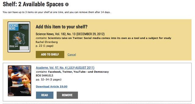 Sign up for an account on JSTOR.