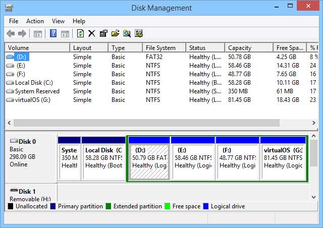 Find your partition in the File Explorer.