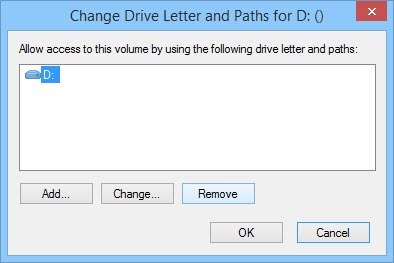 Click on the 'Remove' button.