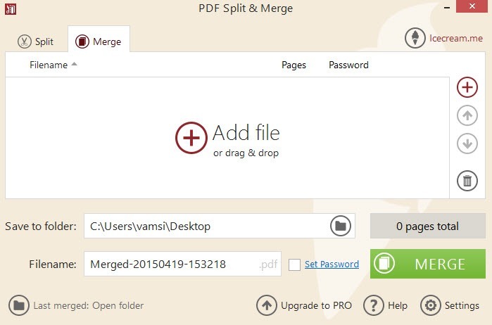 PDF Split and Merge add file. PDF Split and Merge add file.