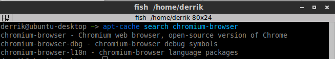 Chromium browser packages.
