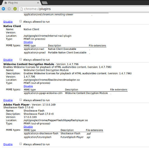 Chromium browser has very poor multimedia support.