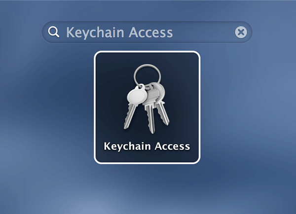 Open Keychain Access on your Mac.