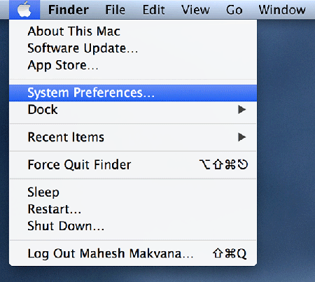 Open System Preferences on your Mac.