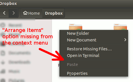 nautilus-context-menu-arrange-items-option-missing nautilus-context-menu-arrange-items-option-missing