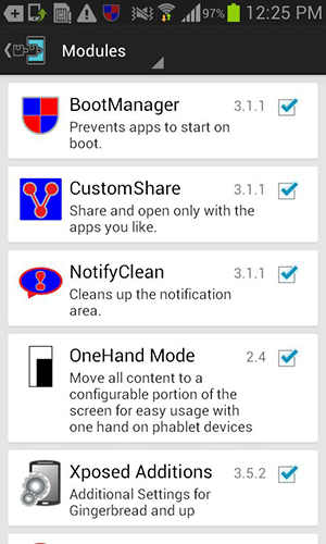 Checkmark the box that is next to 'OneHand Mode' module.