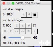 Commodore 64 control interface.