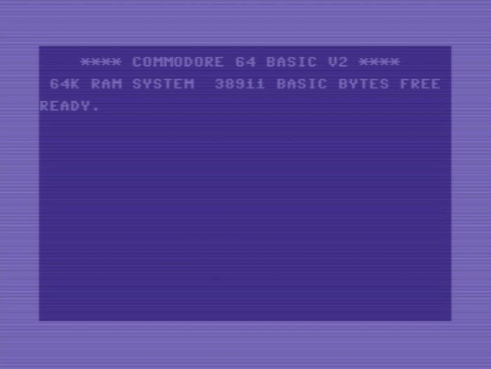 Commodore 64 screen.