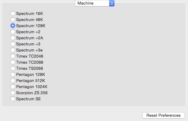 Fuse machine preferences.