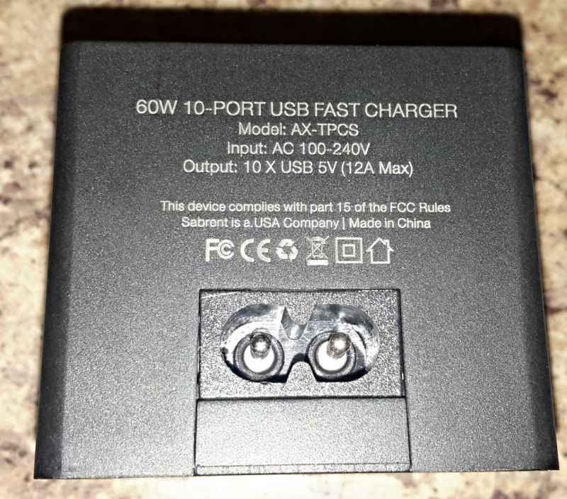 The power cord attaches here.