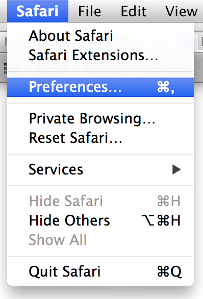 Open Preferences.
