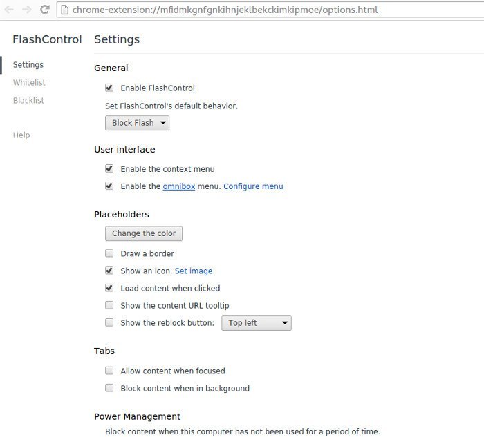 FlashControl extension for Chrome. FlashControl extension for Chrome.