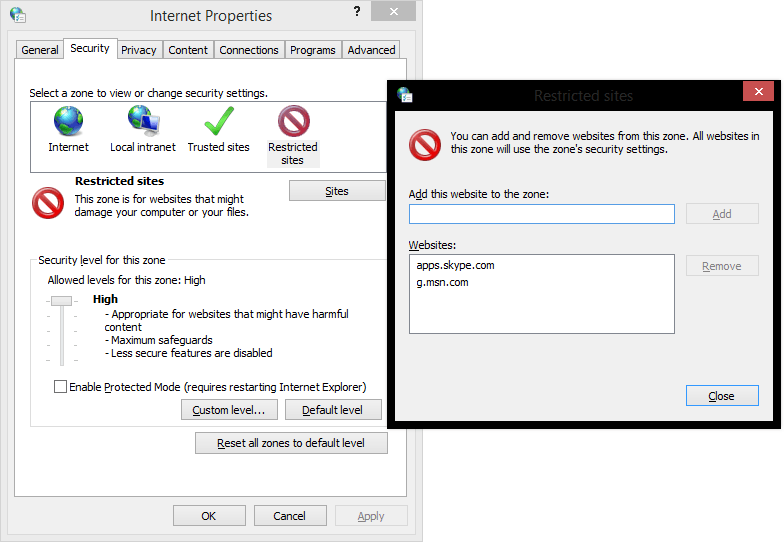 Block advertisements in Skype.