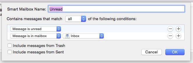 Make a Smart Mailbox which only contains mail you haven't seen.