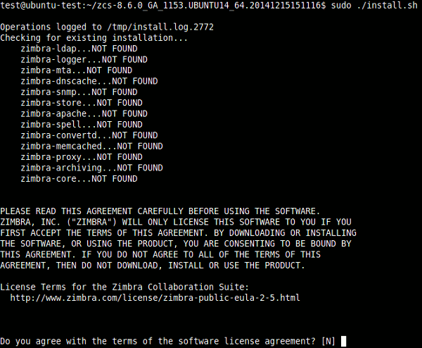 Zimbra License Agreement Zimbra License Agreement